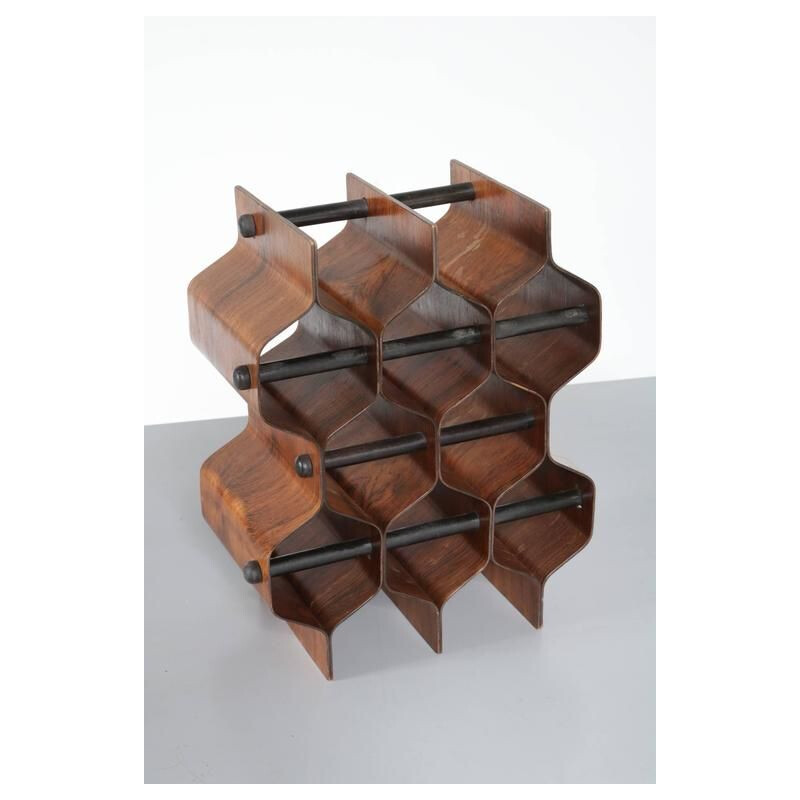 Vintage Wine Rack, Torsten Johansson by AB Formtra, Sweden 1960s