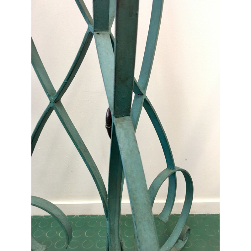 Vintage floor lamp Art Deco beaten iron 1930s