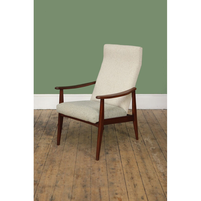 Vintage Dutch armchair in teak