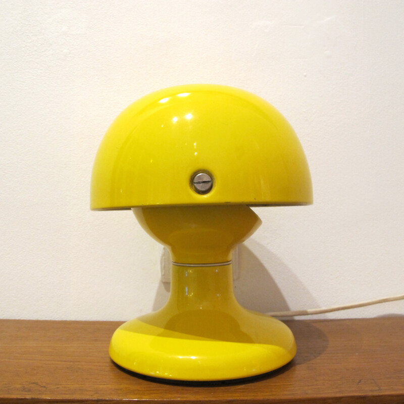 Jucker lamp in yellow lacquered metal, Tobia SCARPA - 1960s