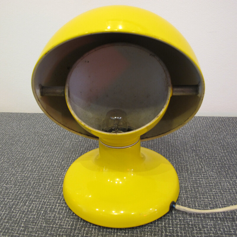 Jucker lamp in yellow lacquered metal, Tobia SCARPA - 1960s
