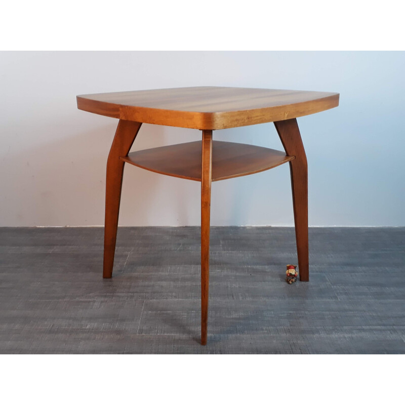 Side table in walnut by Cesky Nabytek