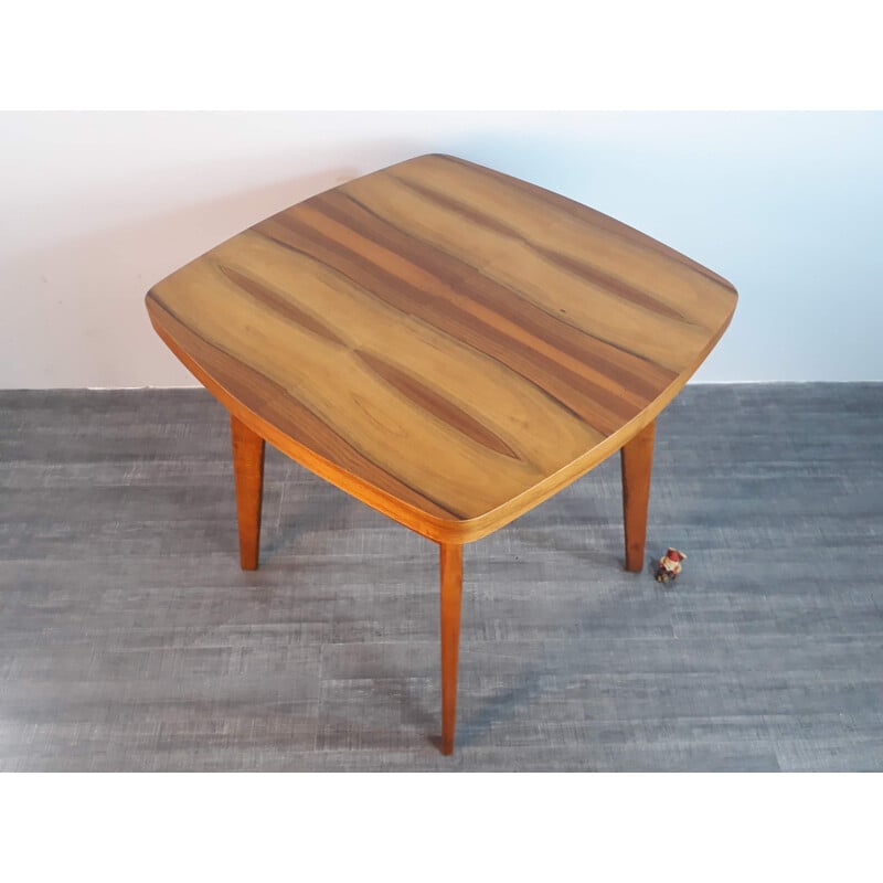 Side table in walnut by Cesky Nabytek