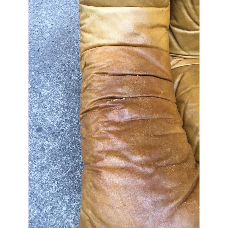 DS600 sofa in cognac leather by De Sede