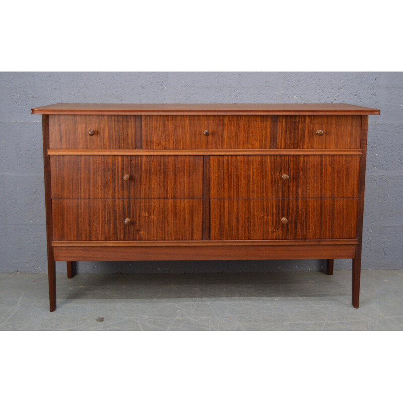 Vintage chest of drawers for Vanson in teakwood 1960