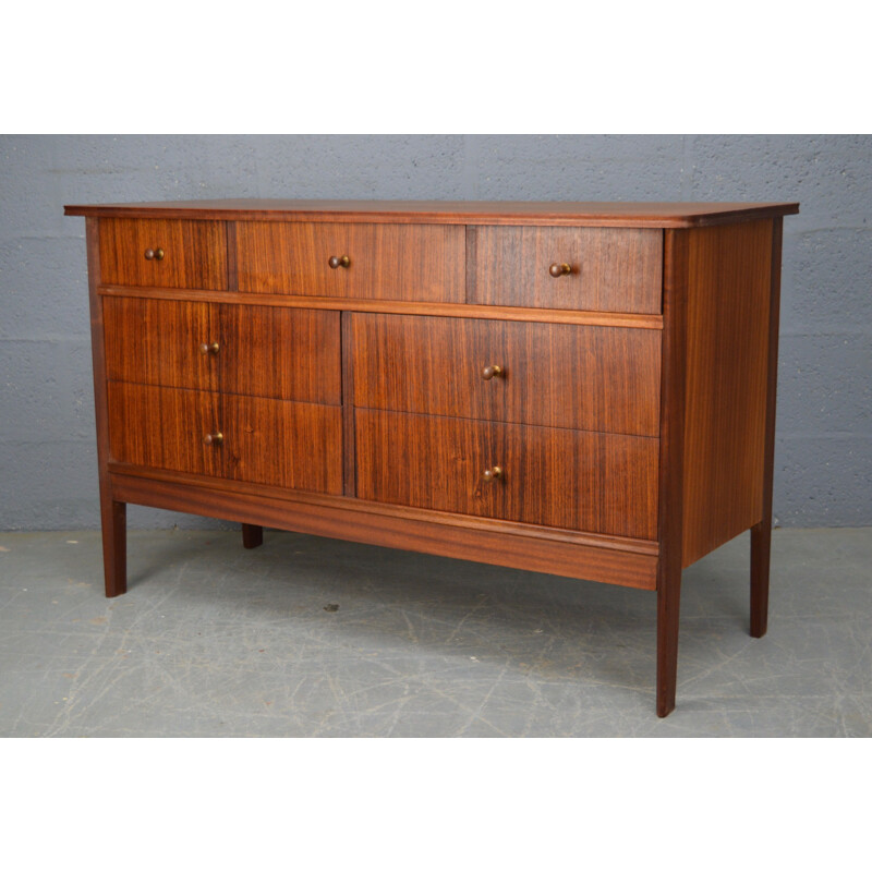 Vintage chest of drawers for Vanson in teakwood 1960