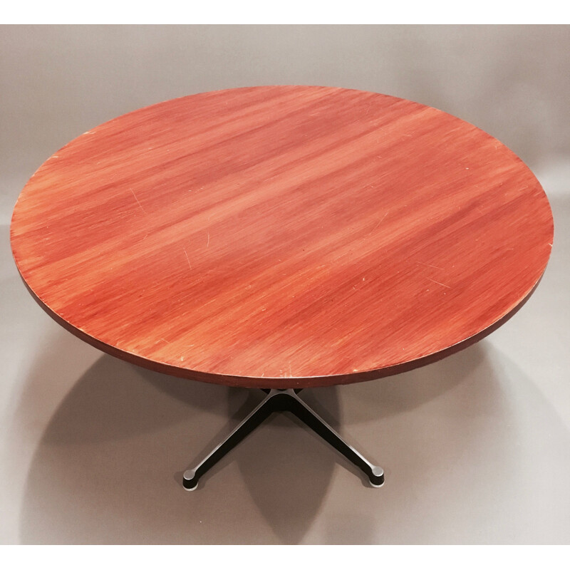 Vintage dining table in teak by Charles and Ray Eames for Herman Miller,1958