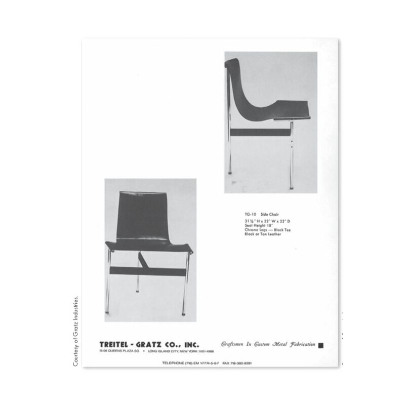 Chaise à repas vintage par William Katavolos et Douglas Kelley modèle TG-10, 00's 