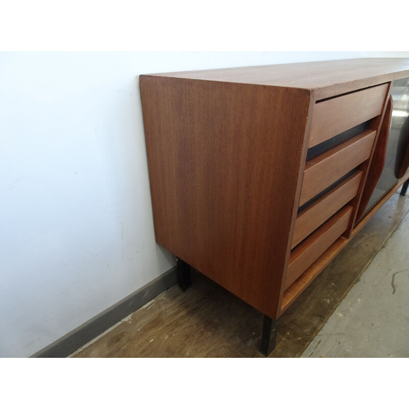 Vintage mahogany sideboard by Charlotte Perriand,1950