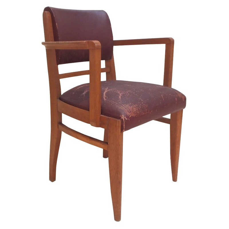 Pair of bridge armchairs, Maurice JALLOT - 1950s