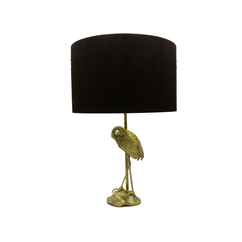 Vintage table lamp on the heron my Maison Baguès,1970