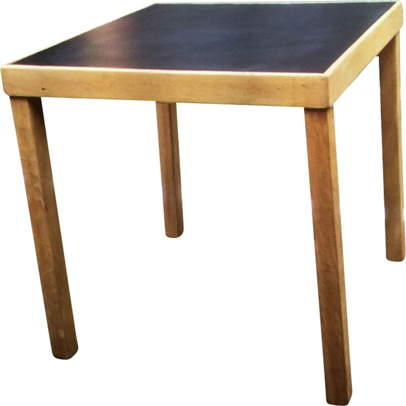 Side table in oak by Jean Domps