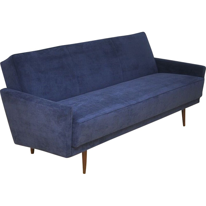 Vintage blue daybed in beechwood