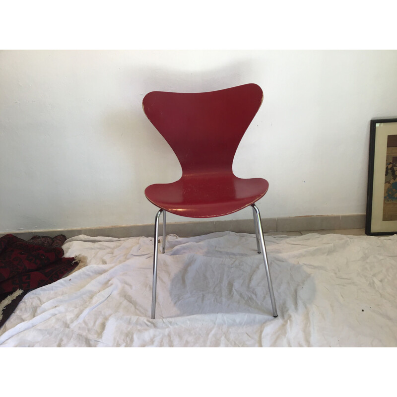 Chaise à repas vintage par Arne Jacobsen,1970