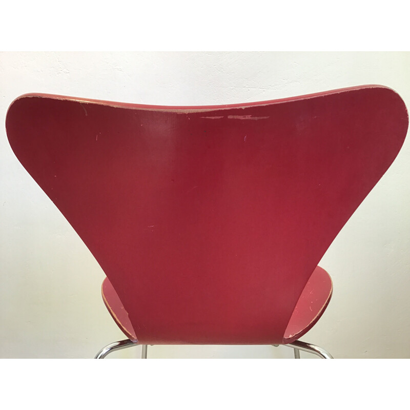 Chaise à repas vintage par Arne Jacobsen,1970