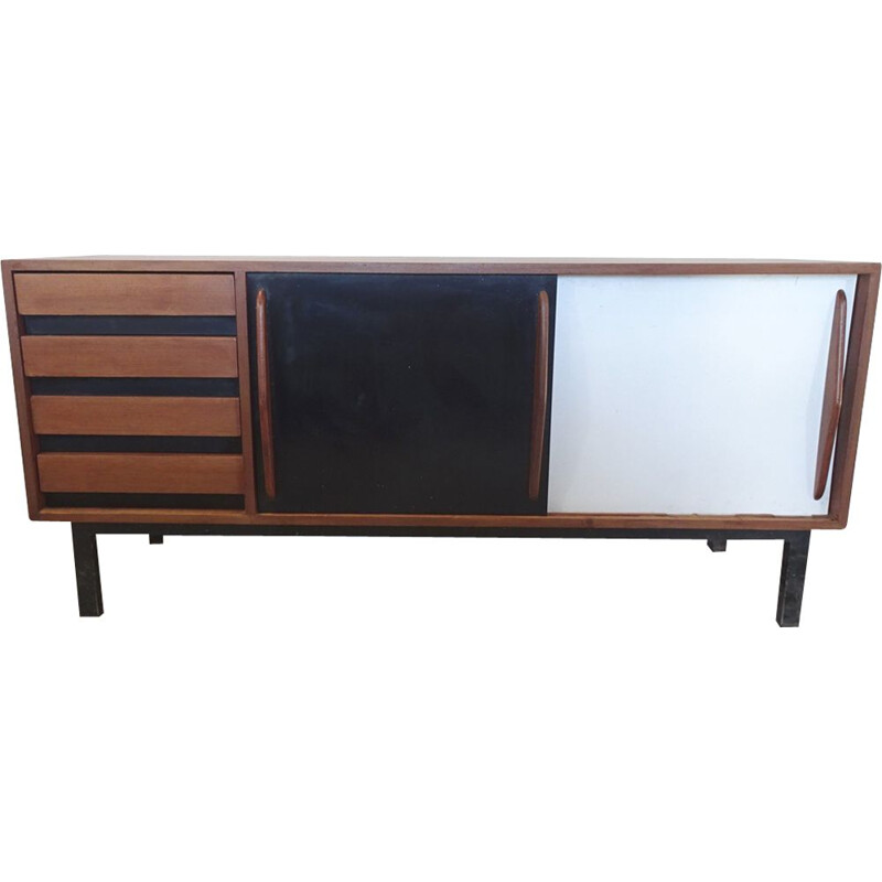 Vintage mahogany sideboard by Charlotte Perriand,1950