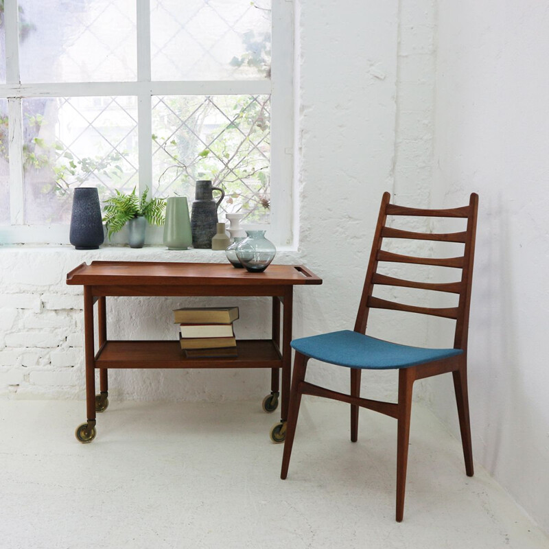 Vintage serving table in teak Danish 1960s