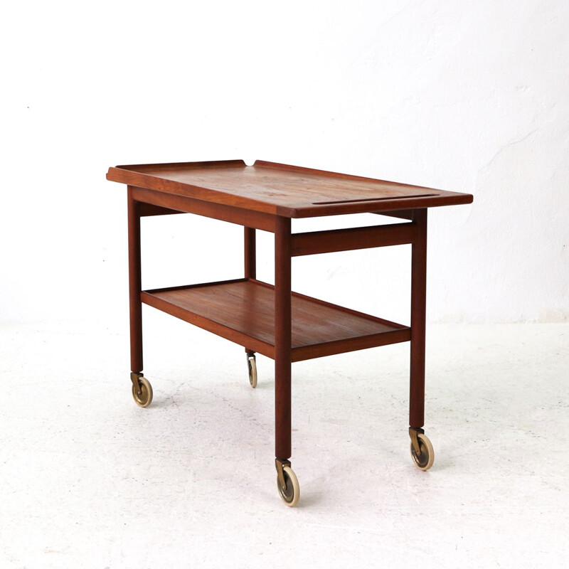 Vintage serving table in teak Danish 1960s