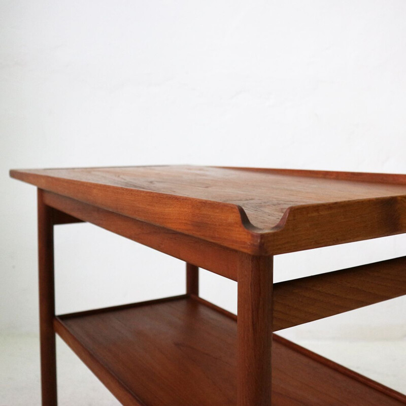 Vintage serving table in teak Danish 1960s