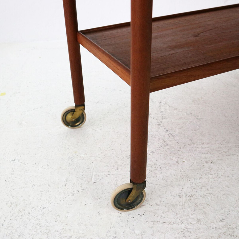 Vintage serving table in teak Danish 1960s