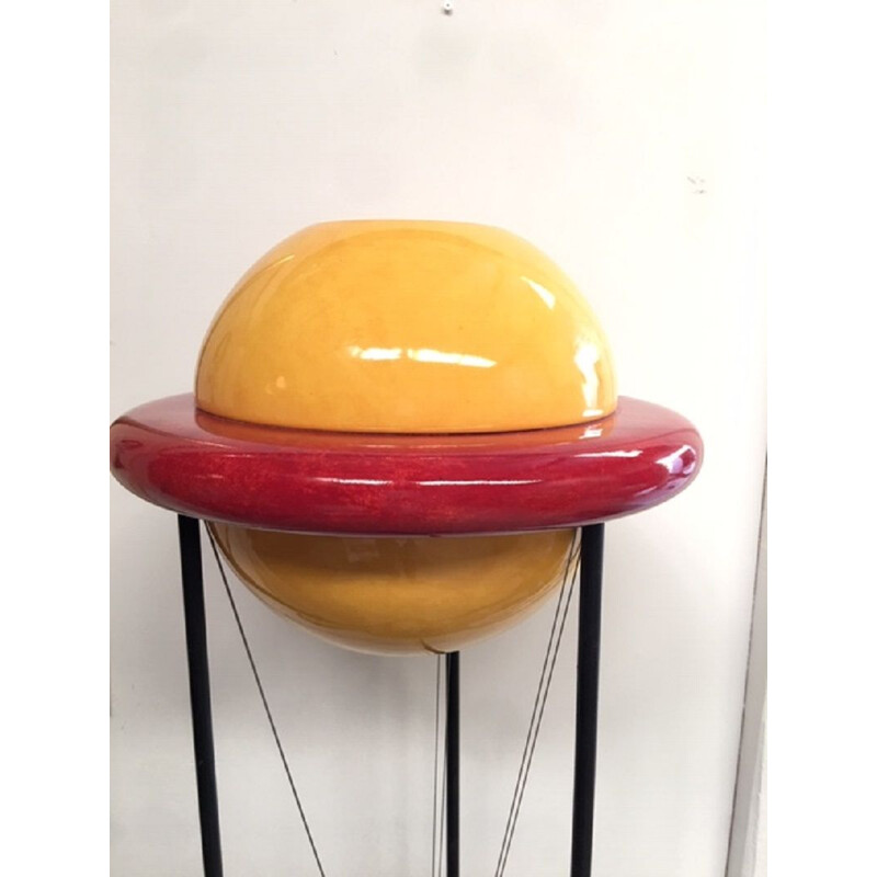 Vintage floor lamp space Italy 80s 