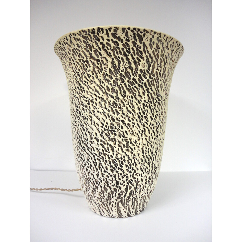 Illuminating ceramic vase, Pol CHAMBOST - 1930s