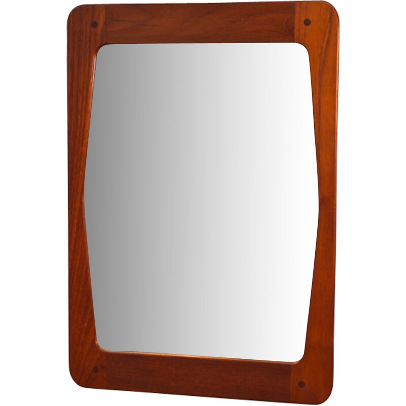 Vintage danish mirror in teak 1960s