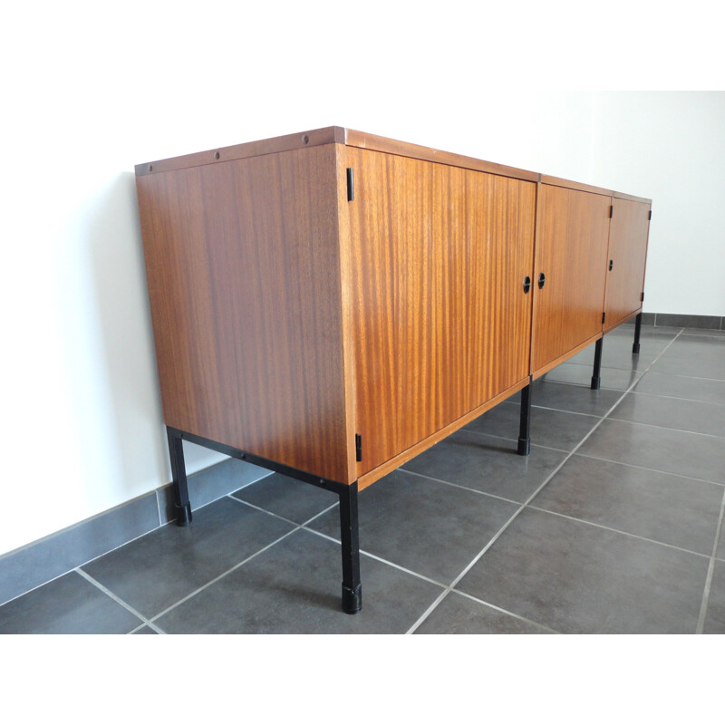 Mahogany and metal sideboard, A.R.P. - 1950s