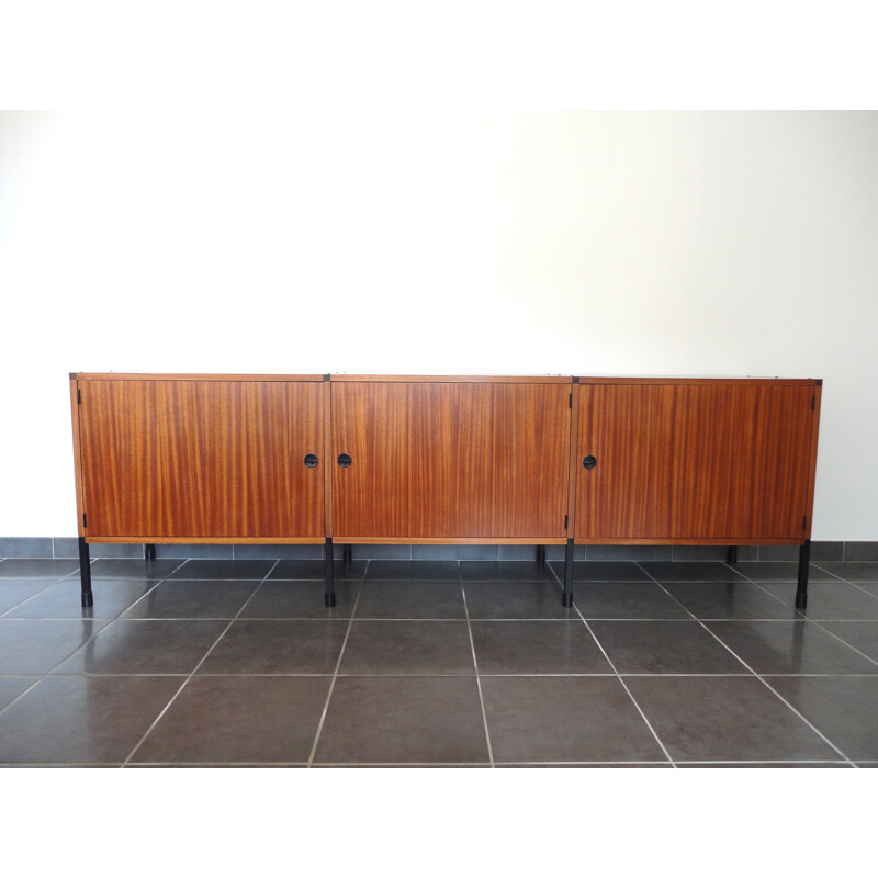 Mahogany and metal sideboard, A.R.P. - 1950s