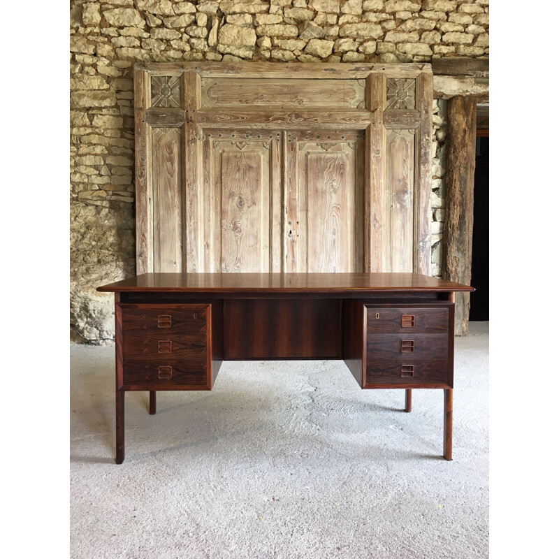 Vintage desk in rosewood by Arne Vodder 1960