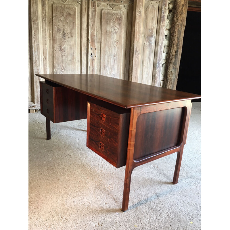 Vintage desk in rosewood by Arne Vodder 1960