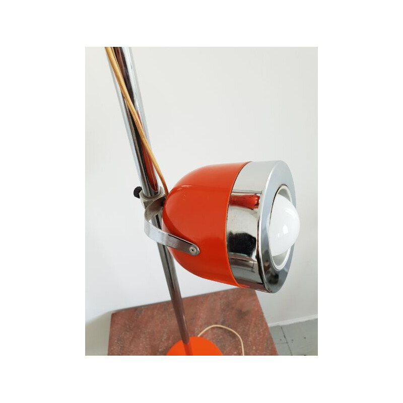 Vintage 1970 orange floor lamp