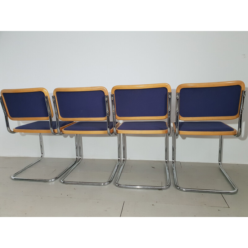 Suite de 4 chaises vintage par Marcel Breuer B32