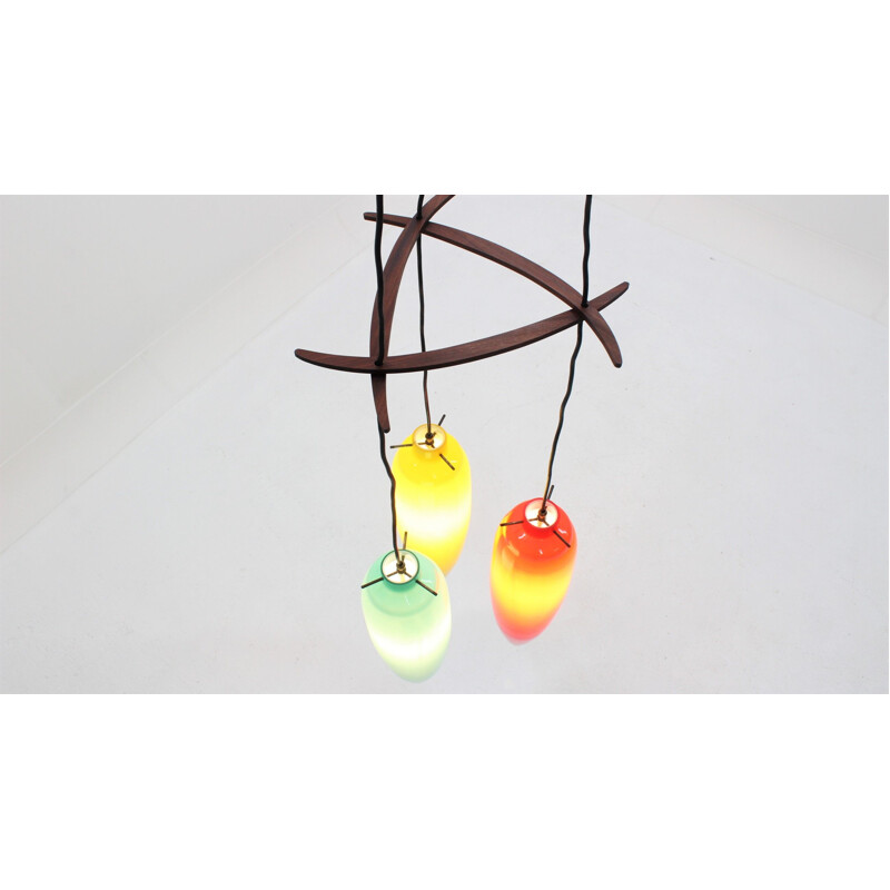 Italian multicolor pendant lamp from Vistosi