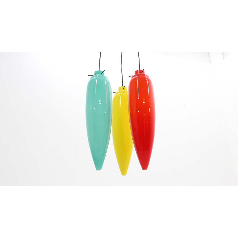 Italian multicolor pendant lamp from Vistosi