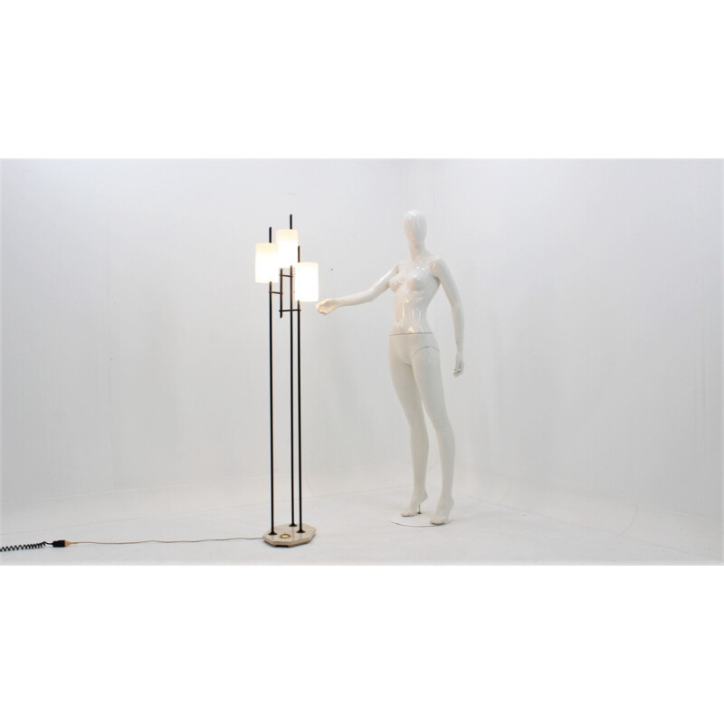 Italian floor lamp in iron by STILUX Milano