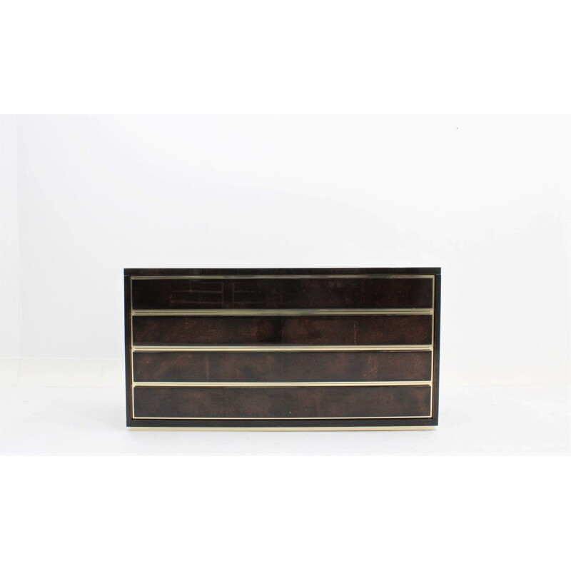 Vintage chest of drawers by Aldo Tura Italy 1970s