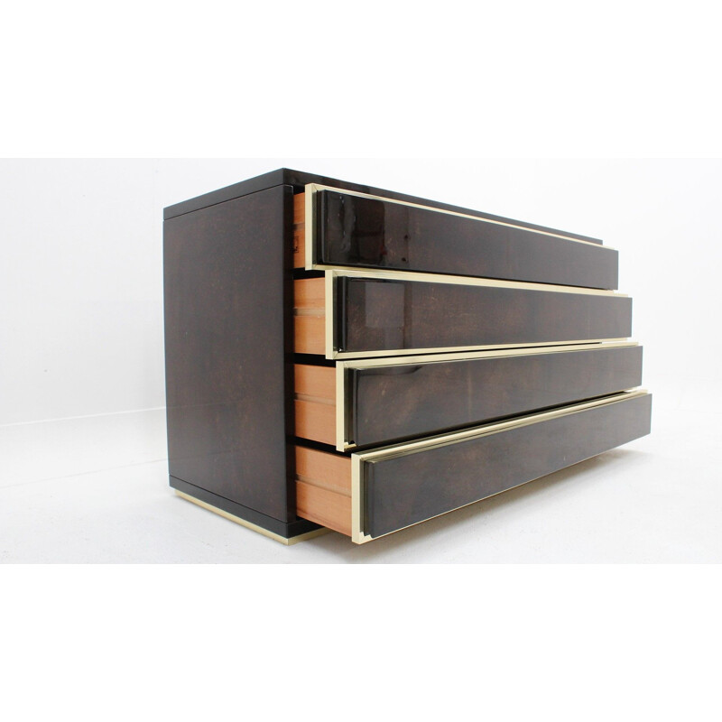 Vintage chest of drawers by Aldo Tura Italy 1970s