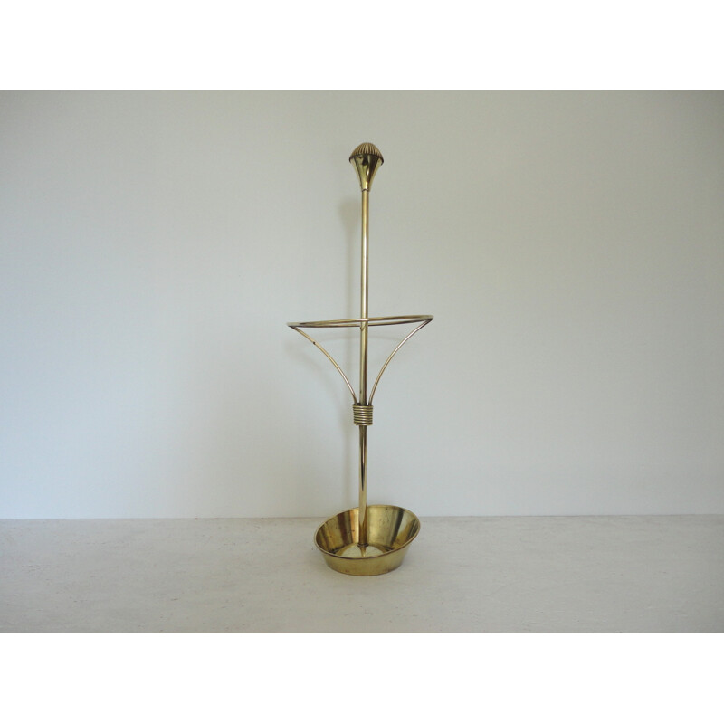 Brass umbrella stand, Mathieu MATEGOT - 1950s