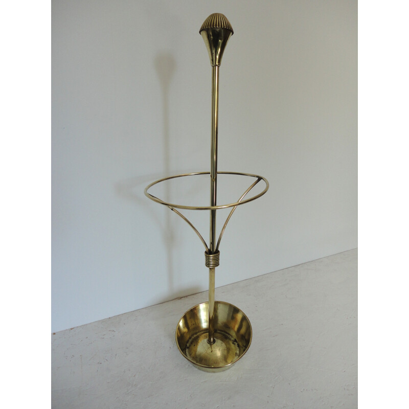 Brass umbrella stand, Mathieu MATEGOT - 1950s