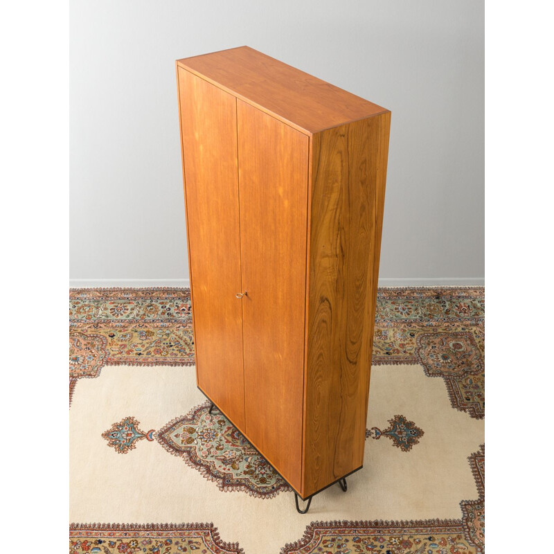 Vintage shoe cabinet in teak by DeWe Deutsche Werkstätten Germany 1960s