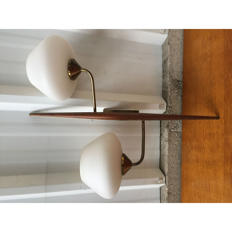 Vintage wall lamp white by Arlus