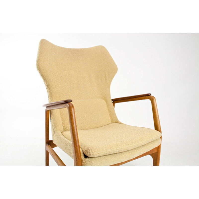 Armchair in wood and fabric, Aksel Bender MADSEN - 1960s