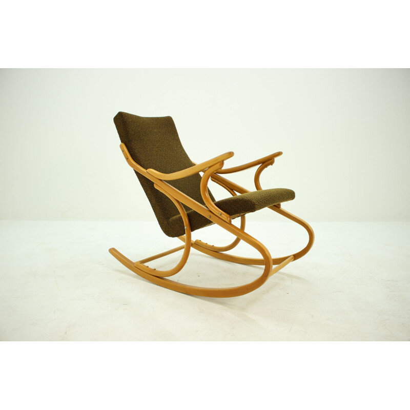 Vintage rocking chair,Czechoslovakia,1958