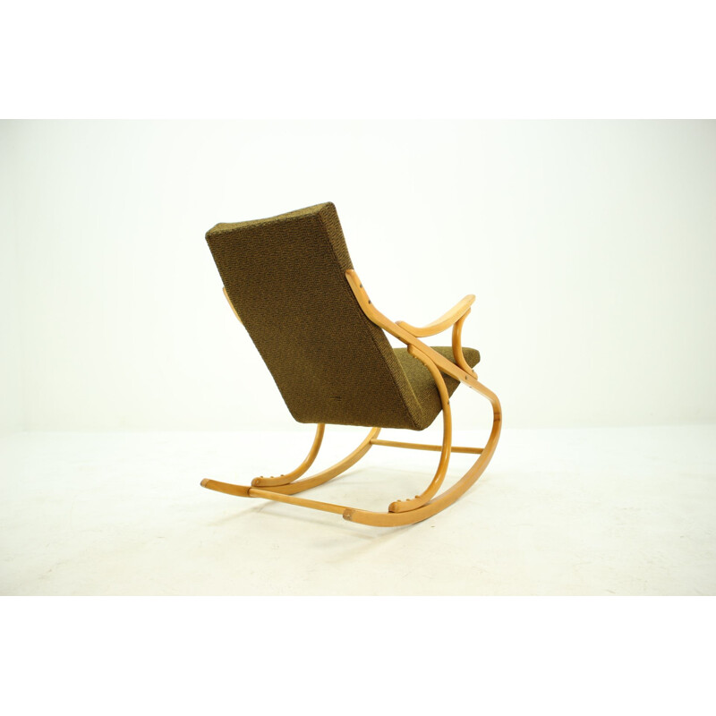 Vintage rocking chair,Czechoslovakia,1958