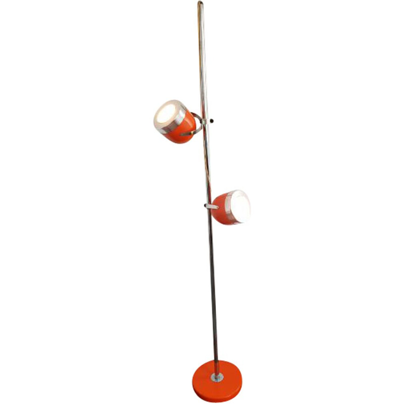 Vintage 1970 orange floor lamp