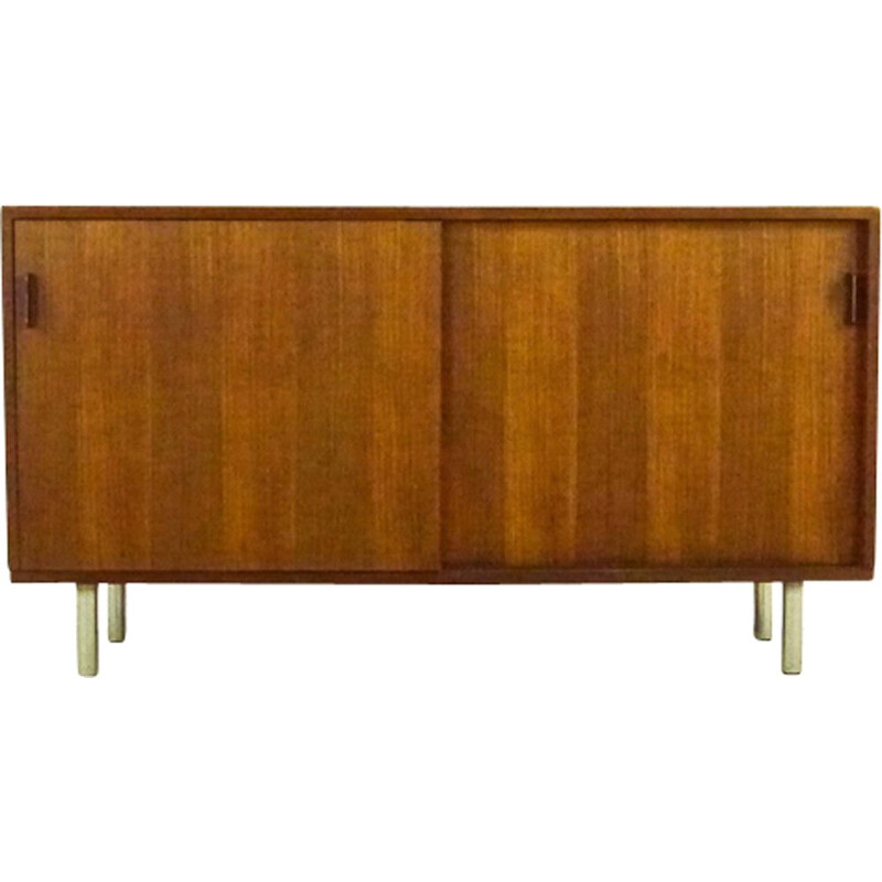 Vintage small sideboard in teak by Herbert Hirche for Holzäpfel