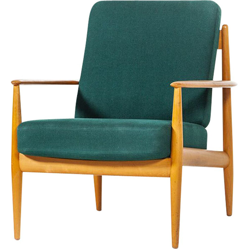 Vintage fauteuil van Grete Jalk voor Poul Jeppesens Møbelfabrik