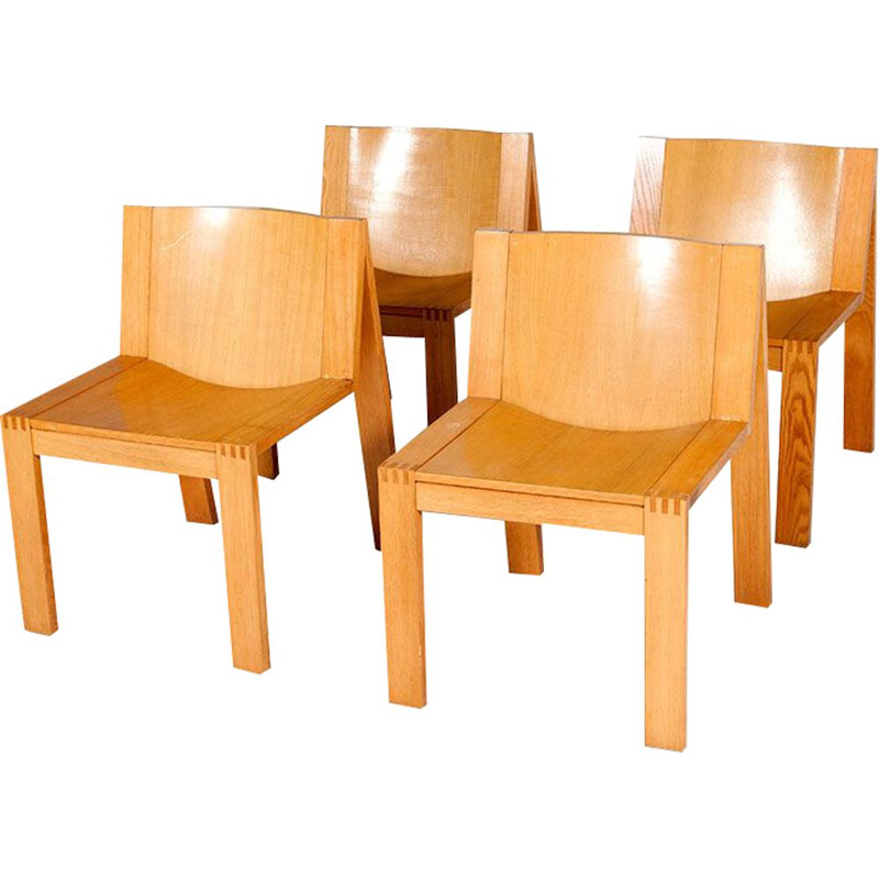 Set of 4 dining chairs model SE15  by Boonzaijer & Mazairac for Pastoe,1976