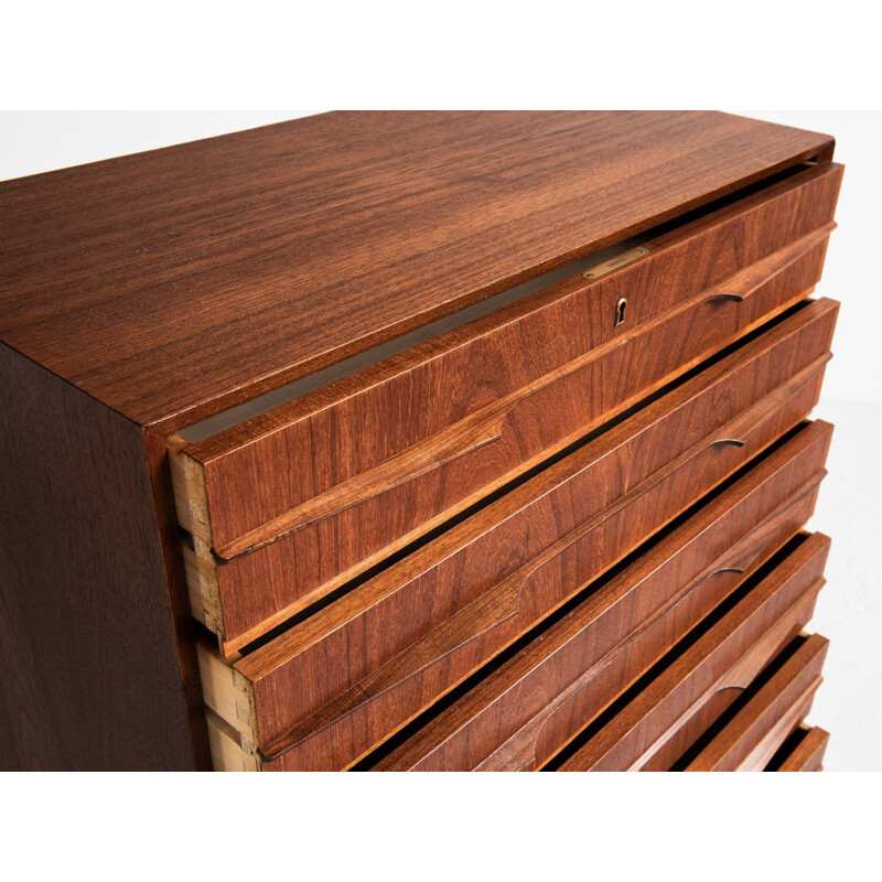 Vintage chest of drawers in teak Danish 1960s